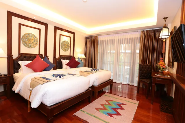 غرفة سوبيريور بسريرين منفصلين، Viang Luang Resort 1/3