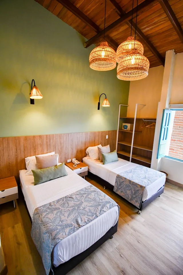 غرفة كومفورت بسريرين منفصلين، Hotel Salento Real Eje Cafetero 3/8