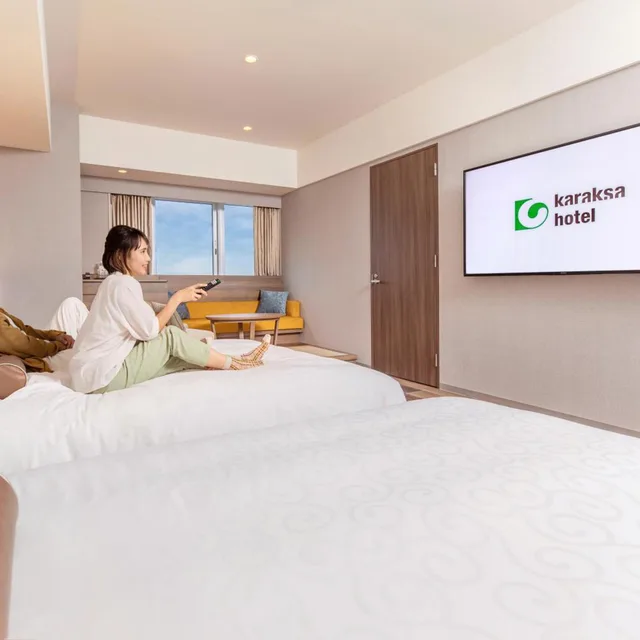 غرفة ملكية غراند في طابق مرتفع، Karaksa Hotel Grande Shin-Osaka Tower 6/9