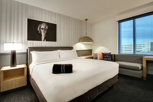 Room, King Bed, Peloton, Corner، The Rose Hotel Chicago O Hare Tapestry Collection By Hilton 1/4