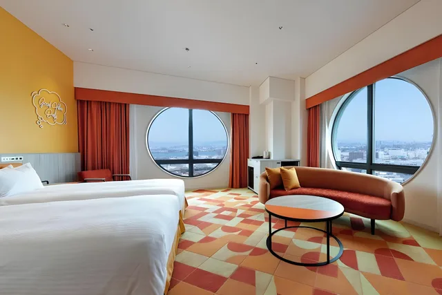 غرفة بريميوم ركنية بسريرين منفصلين في الطابق العلوي، Hotel Kintetsu Universal City 1/1