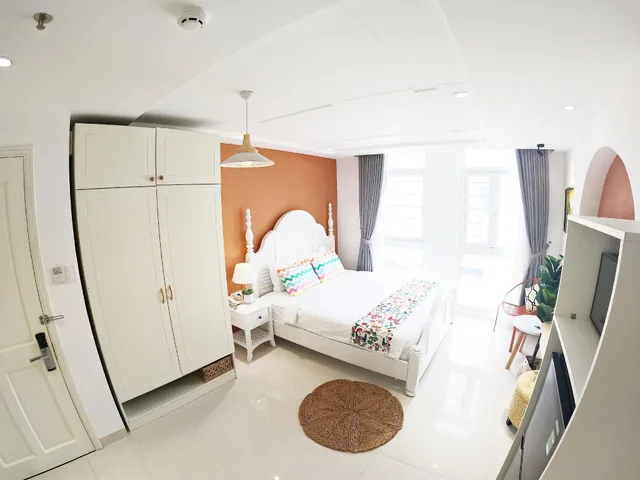 غرفة ديلوكس بسرير كوين، Dinh Phat Hotel 1/2