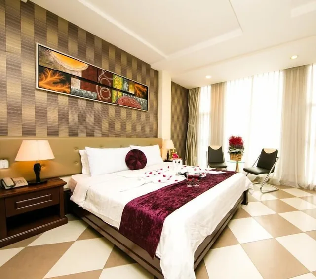 غرفة سوبيريور بسرير كوين، Quy Hung Hotel 4/10