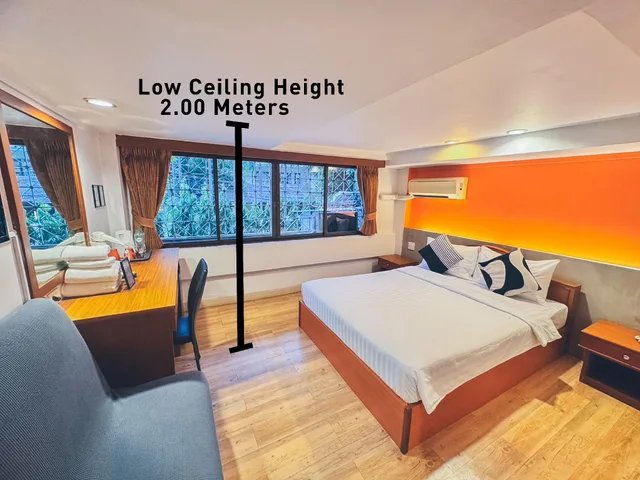 غرفة قياسية بسرير مزدوج في طابق منخفض، Atlas Bangkok Hotel 1/1