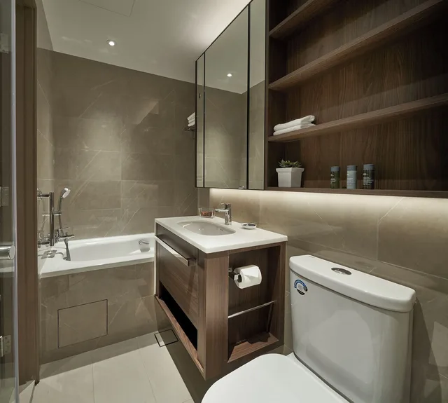 غرفة بسرير كينج وسرير فردي بغرفتي نوم، Great World Serviced Apartments 10/10