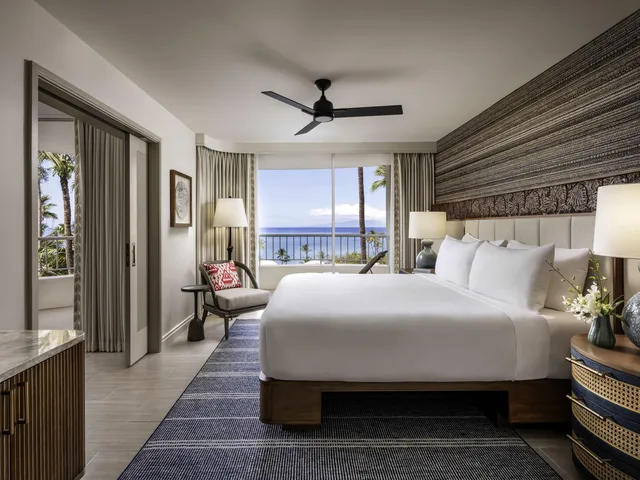 Lanai, Ocean, Deluxe, Suite, King Bed, Sunset View, Ocean View, Sofa، Fairmont Kea Lani Maui 1/4