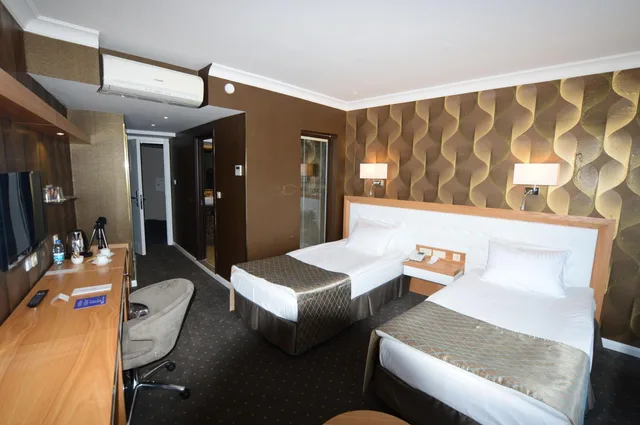 غرفة ديلوكس بسرير مزدوج أو سريرين منفصلين بإطلالة على المدينة، Akol Hotel 3/10