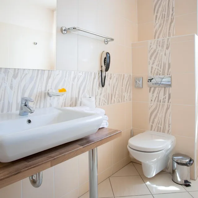 غرفة قياسية بسرير مزدوج أو سريرين منفصلين، U Pramenu Hotel 8/10