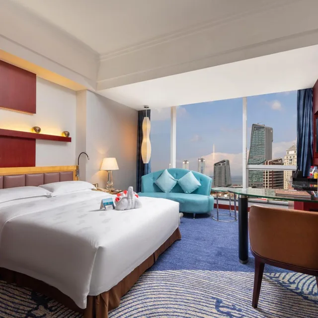 Macau, Deluxe, King Bed, Ocean View، Zhuhai Charming Holiday Hotel 3/6