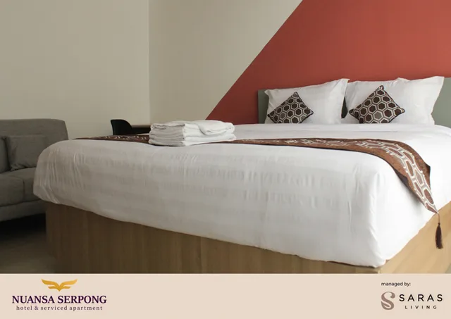 جناح عائلي بإطلالة على المسبح بغرفة نوم واحدة، Nuansa Serpong at Majestic Poin Serpong 1/2