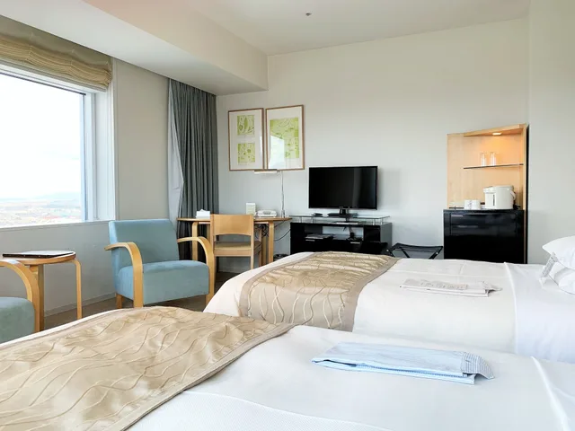 غرفة ديلوكس ركنية بسريرين منفصلين للمدخنين، Hotel Nikko Niigata 7/9