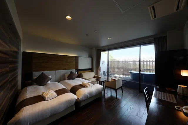 Standard, Twin Beds, Ocean View, Outdoor Bath, Accessible, Resort Hills Toyohama SORA no KAZE 1/1