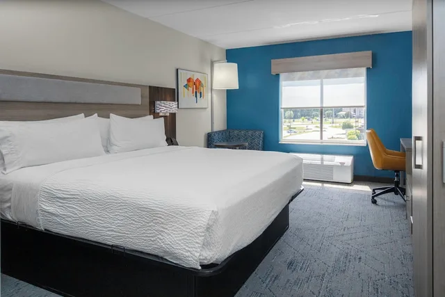 1 king bed standard mobility access tub، Holiday Inn Express Rocky Mount - Sports Center 1/5