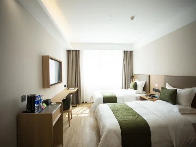غرفة بزنس بسريرين منفصلين، GreenTree Inn Ankang Middle Bashan Road Business Hotel 1/1
