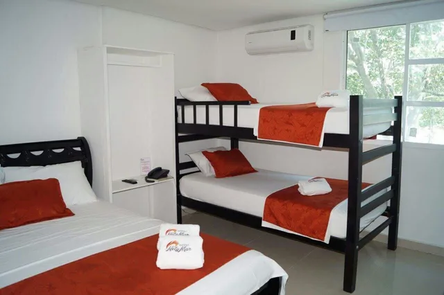 Room, Quadruple, Double and Bunk Bed, Hotel Nely Mar 1/2