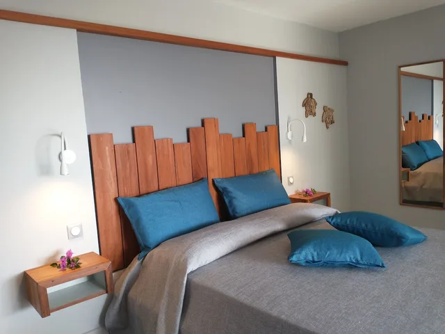 استوديو غراند كبير بسرير كوين بإطلالة على البحر بمطبخ صغير، Habitation Grande Anse 3/6