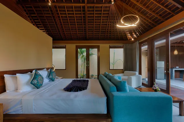 فيلا بريميير بسرير كينج بغرفة نوم واحدة بمسبح خاص، Samkhya Villas 2/10