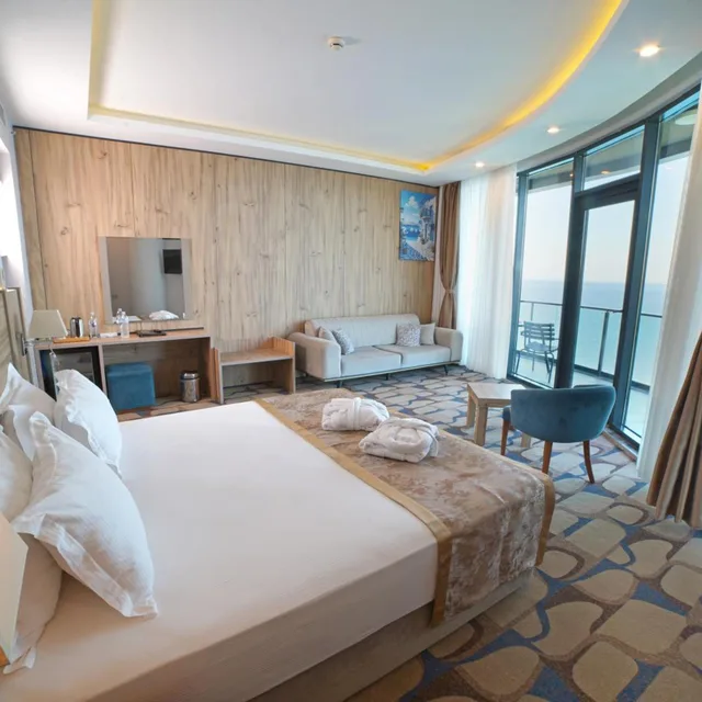غرفة بسرير كينج بإطلالة على البحر، Blue Mudanya Hotel 2/10