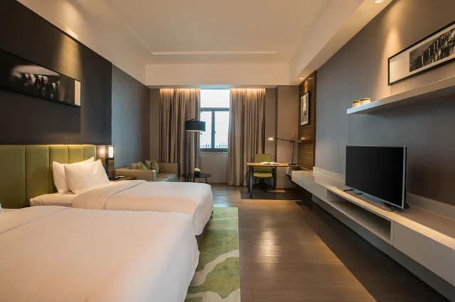 غرفة سوبيريور بسريرين منفصلين، The Mulian Hotel of Hangzhou Future Sci Tech City 1/2