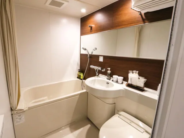 غرفة بسريرين منفصلين للمدخنين، Hotel Livemax Mikawaanjo Ekimae 3/3