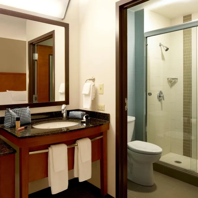 غرفة بسريرين مزدوجين مع أريكة في طابق مرتفع، Hyatt Place Fort Worth/Hurst 3/3