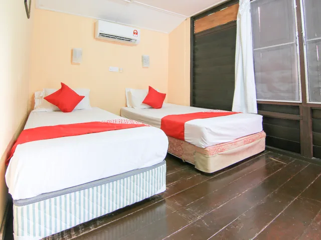 غرفة بسريرين منفصلين، Hotel O Ombak Inn Chalet 2/2