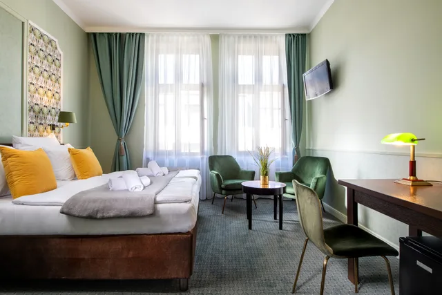 غرفة سوبيريور بسرير مزدوج أو سريرين منفصلين، Hotel Amber 1/2
