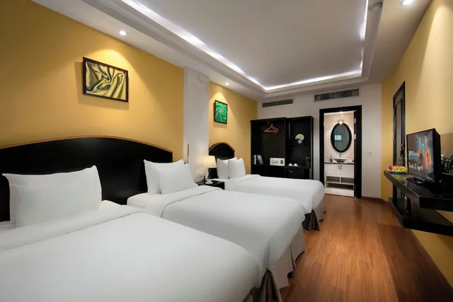 غرفة ديلوكس ثلاثية بسرير مزدوج وسرير فردي، Harmonia Hotel & Spa 1/10