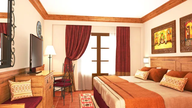 غرفة قياسية بسرير مزدوج أو سريرين منفصلين، Portaventura Hotel El Paso 2/4