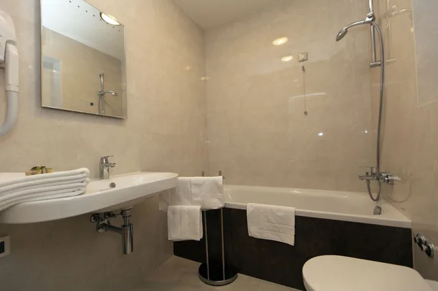 غرفة بسريرين منفصلين بإطلالة على المتنزه، Hotel Pleter 6/8