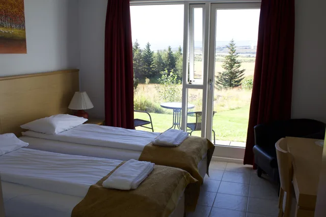 غرفة قياسية بسريرين منفصلين بحمام خاص في الملحق، Hotel Eyvindara 4/10