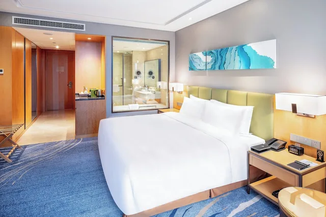 غرفة بريميوم بسرير كينج بإطلالة على المدينة، Holiday Inn Neijiang Riverside 4/6