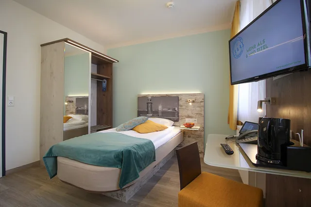 غرفة كومفورت مفردة بسرير فردي، City-Hotel-Bremerhaven 1/2