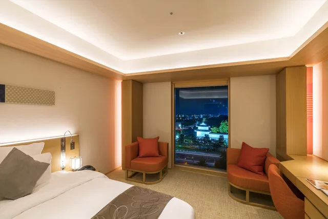 غرفة بسرير كينج بإطلالة، Ana Crowne Plaza Hotel Kyoto 1/2
