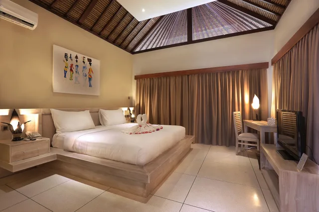 غرفة بسرير كينج بإطلالة على الحديقة، Living Asia Resort Spa Lombok 3/5