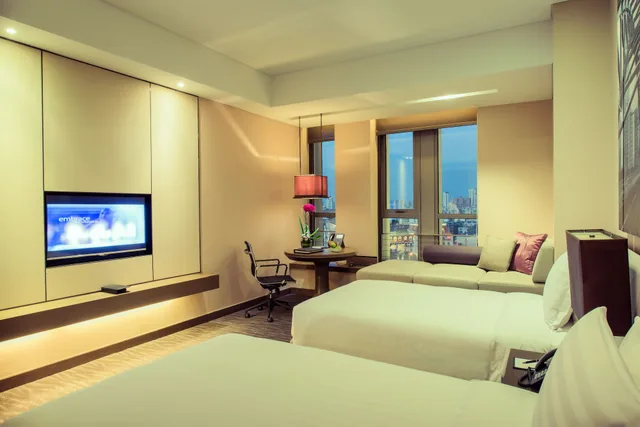 غرفة كلوب بسريرين منفصلين بإطلالة على النهر، Pan Pacific Tianjin 2/4