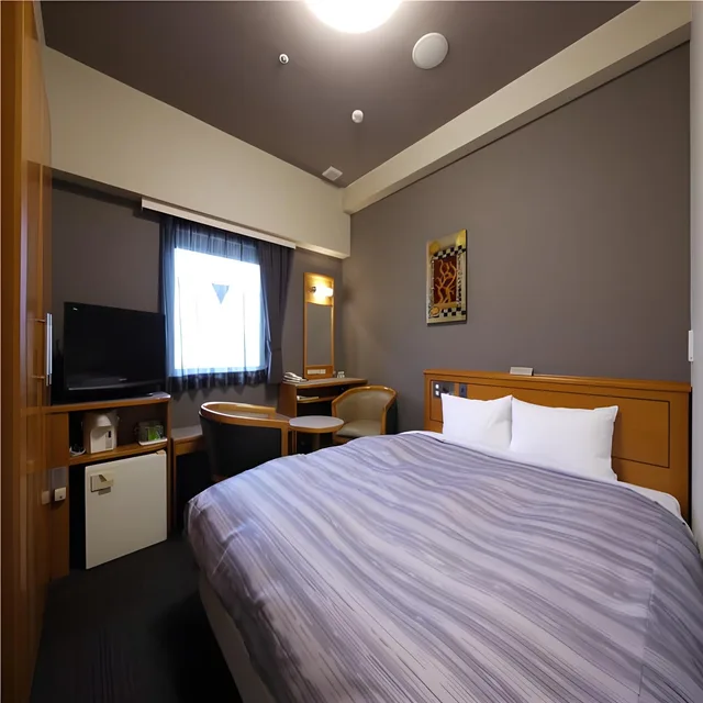 Room, Double Bed, East Wing, Smoking، Route-Inn Grantia Akita Spa Resort 1/1