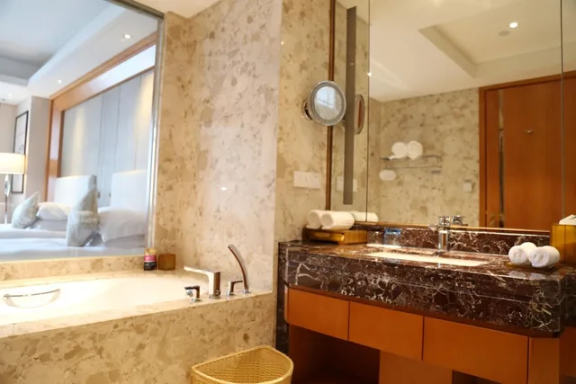 غرفة تنفيذية بسرير كينج وسرير كوين بإطلالة على المدينة، Yiwu Shangcheng Hotel 5/6