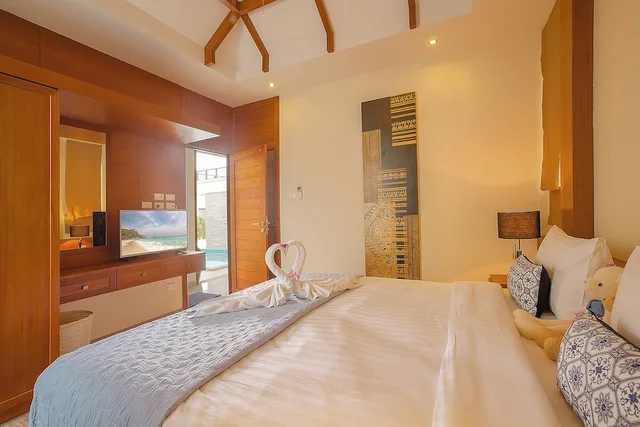2 Bedrooms, Pool, West, Villa, 2 King Beds، Rawai Vip Villas Kids Park And Spa 6/10