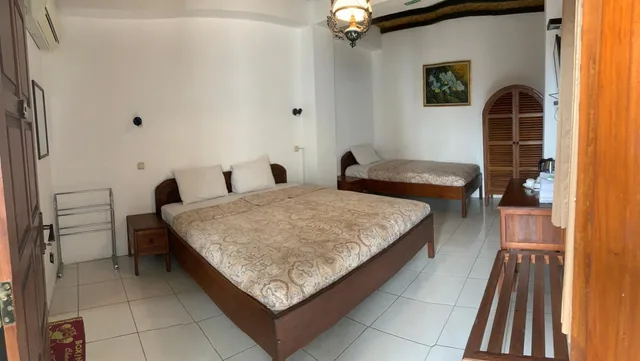 غرفة عائلية بسرير مزدوج وسرير فردي، Bladok Hotel & Restaurant 1/1