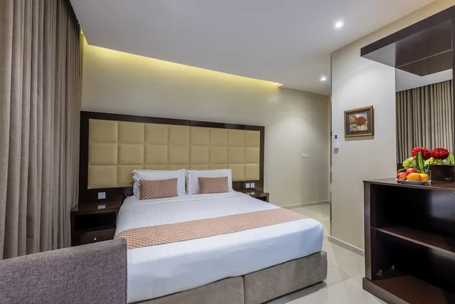 غرفة بسرير كينج، Sama Al Qasr Hotel Apartment Elmohamadia 7/9