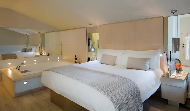 جناح مفرد بشرفة، Cram Hotel 2/2