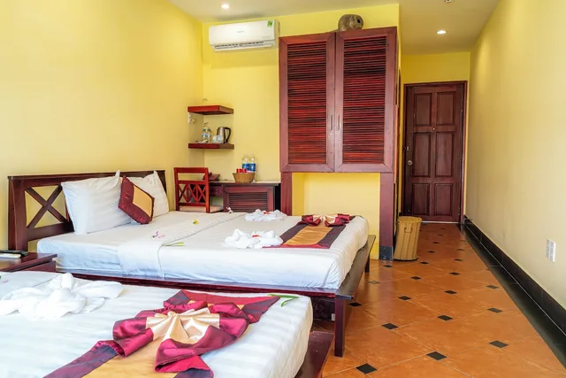 غرفة سوبيريور بسريرين كوين بإطلالة على الحديقة، Thai Hoa Resort 4/10