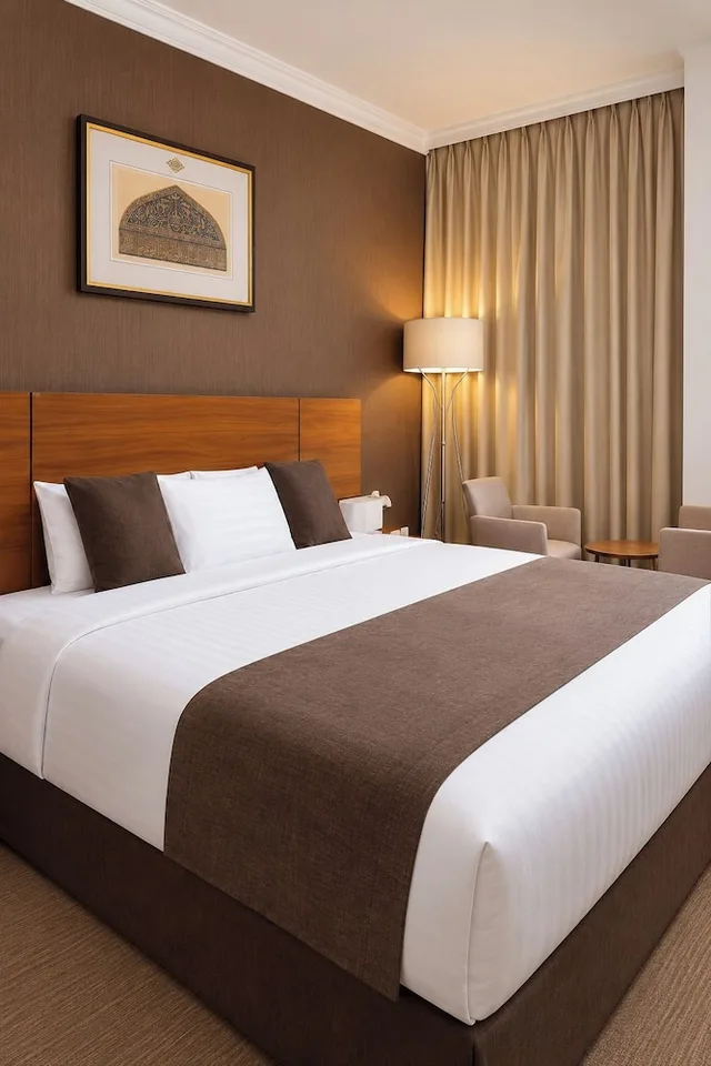 غرفة ديلوكس بسرير كوين، نور الثريا(Elaf AL-maqam Hotel Makkah Ajyad) 4/10