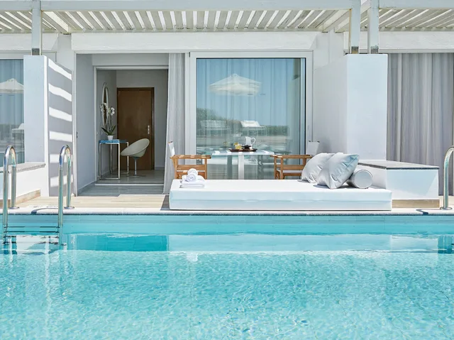 Swim Up, Guest Room, Sea View, Private Garden، Grecotel LUXME White 4/7