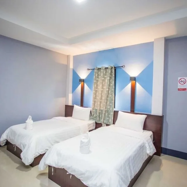 غرفة ديلوكس بسريرين منفصلين، Nakarin Hotel 2/3