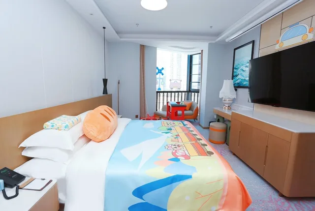 جناح سوبيريور بسرير كينج بإطلالة على البحر مع أريكة، Wyndham Garden Weihai Dream Sea 2/2