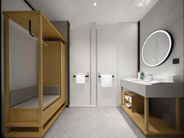 غرفة بسريرين منفصلين، Hilton Garden Inn Beijing Haidian Daoxiang Lake 3/6