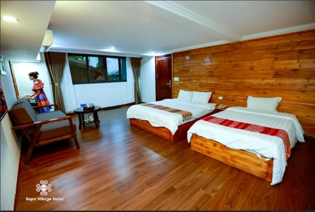 غرفة عائلية بإطلالة على الحديقة، Sapa Village Hotel 1/6