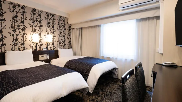 غرفة قياسية بسريرين منفصلين للمدخنين، Apa Villa Osaka Tanimachi 4 Chome 2/2